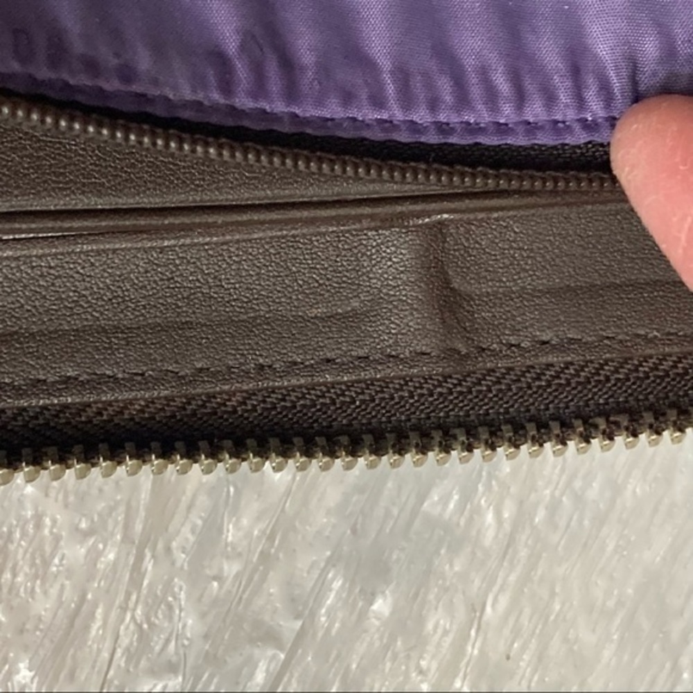 Coach brown zipper clutch wallet - Picture 7 of 12